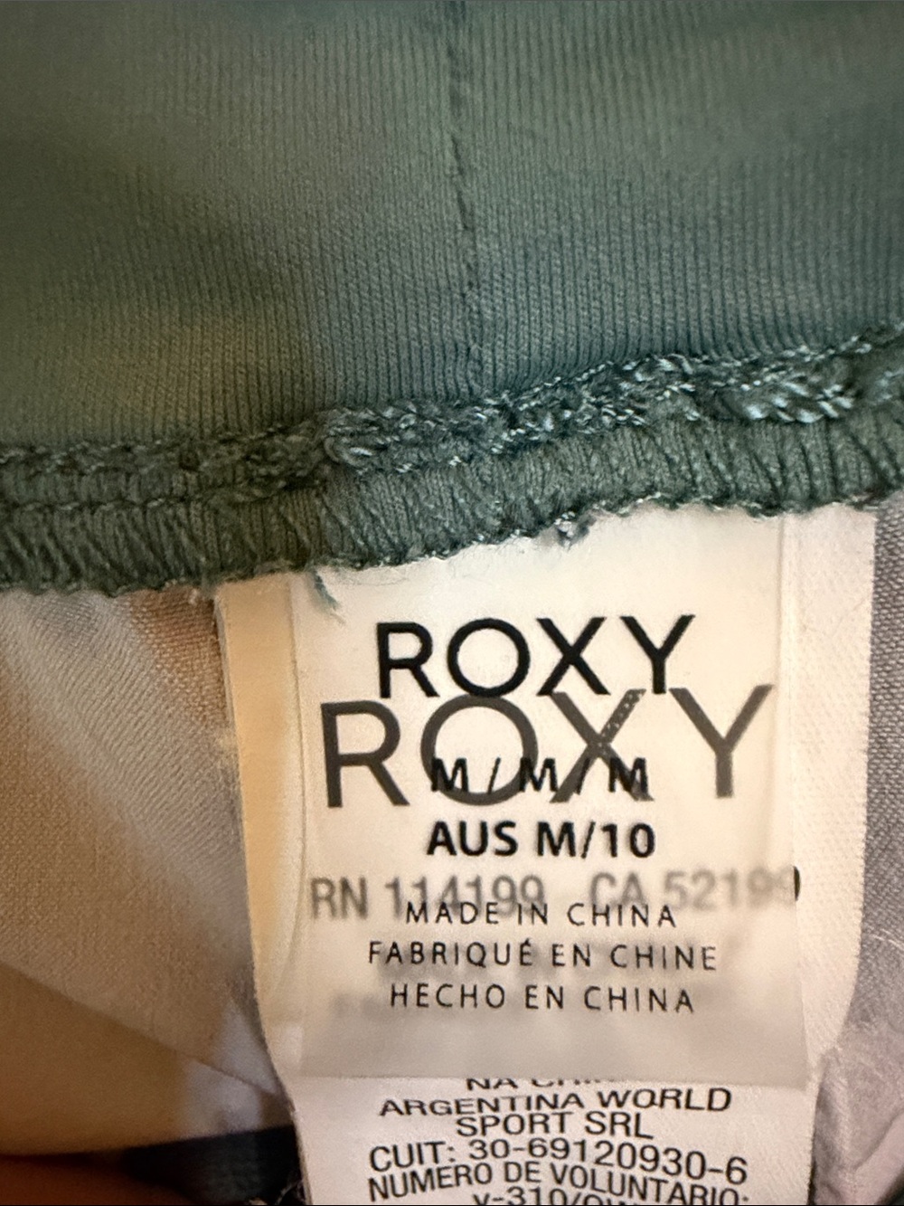 Roxy women medium Endless Summer Printed Boardshorts  green tropical swim 2” - Picture 7 of 9